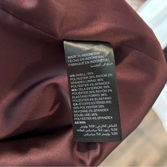 White House Black Market Maroon Dress - Picture 7 of 7